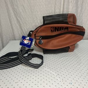 Original Official NBA PVC Basketball Shaped Shoulder Bag Drink Pockets W/tag